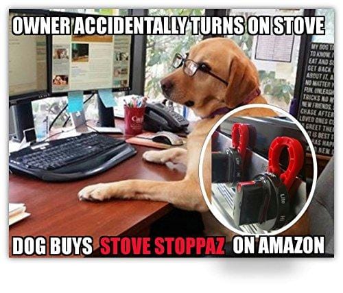 Stove Stoppaz Universal Kitchen Stove Knob Locks (5 Count) (Black)