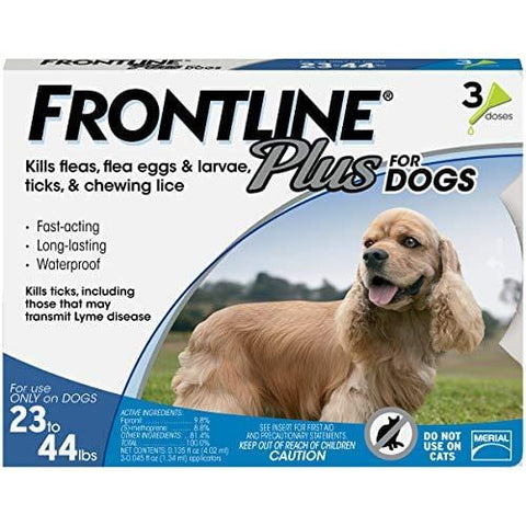 Frontline Plus for Dogs 2344 lbs Blue, 3 Month