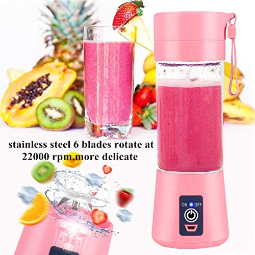 Portable Blender,JAOXISOU Personal Blender for Shakes and Smoothies Mini Juicer Cup USB Rechargeable