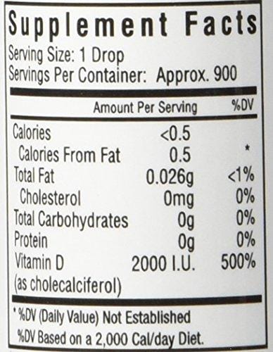 Optimal Vitamin D3 Liquid | 2,000 IU Per Drop | 900 Servings | High Potency | Physician Formulated | Seeking Health by Seeking Health