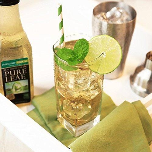 Pure Leaf Iced Tea, Unsweetened Green Tea, Real Brewed Tea, 0 Calories, 18.5 Ounce (Pack of 12)