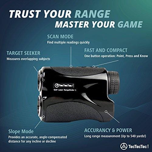 TecTecTec Laser Golf Rangefinder VPRO500S Slope with Battery