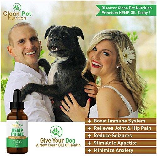 Hemp Oil For Dogs and Cats - Full Spectrum Organic Drops Hemp Oil For Anxiety & Stress Relief- Arthritis Pain Relief - Hip and Joint Dog Supplement- Apply To Hemp Prime Treats (375mg)