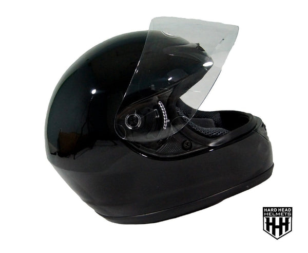 Hard Head Helmets Full Face Helmet DOT Approved for Street Bike, Motorcycle, Chopper, UTV, ATV, Dirtbike & Go-kart (Large, Matte White)