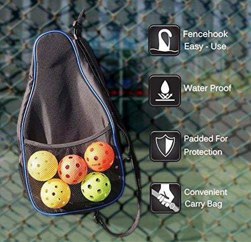 Autosan Pickleball Paddle Graphite Pickleball Racket Set with Free Carry Bag & eBook | Pickleball Racquet Lightweight and WideBody | USAPA Approved | Carbon Fiber Pickleball Paddle | PP Honeycomb Core
