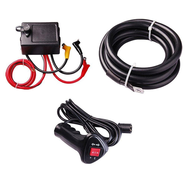 Yescom Electric Recovery Winch 8000 lbs 5.5HP 12V Handheld Remote Switch Truck Trailer ATV SUV Jeep Towing Mount