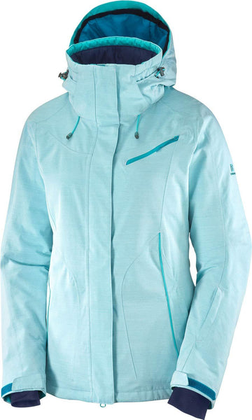 SALOMON Women's Fantasy JKT W, Tile Blue, Medium