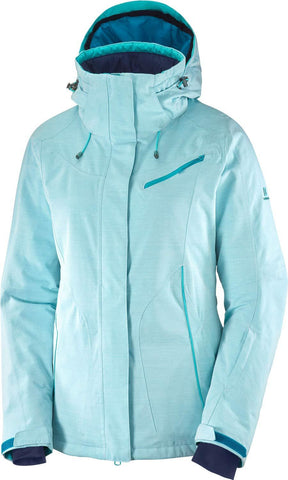 SALOMON Women's Fantasy JKT W, Tile Blue, Medium