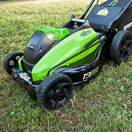 Greenworks 19-Inch 40V Cordless Lawn Mower with Extra Blade, Battery & Charger Not Included 2501302