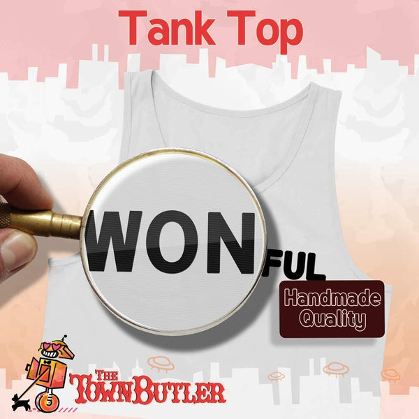 The Town Butler #Trice - A Soft & Comfortable Hashtag Men's Tank Top, Green, XX-Large