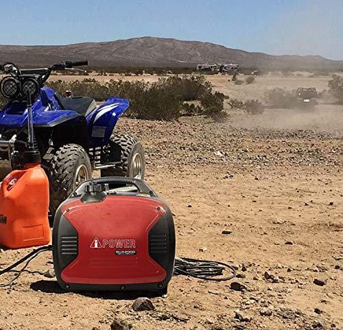 A-iPower SUA2000iV Super Quiet 2000-Watt Portable Inverter Generator CARB/EPA, 2000 Watt, RV Ready