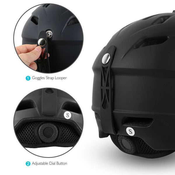 AKASO Ski Helmet, Snowboard Helmet - Climate Control Venting, Dial Fit, Goggles Compatible, Removable Fleece Liner and Ear Pads, Safety-Certified Snow Helmet for Men & Women