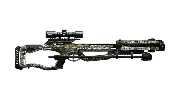 BARNETT Whitetail Hunter STR Crossbow, Mossy Oak Bottomland, Premium Illuminated 4x32 Scope