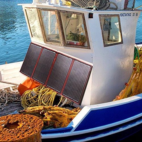 DOKIO Foldable Solar Panel 200 Watts 12 Volts Monocrystalline with Inverter Charge Controller