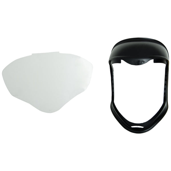 Uvex Bionic Face Shield with Clear Polycarbonate Visor and Anti-Fog/Hard Coat (S8510)