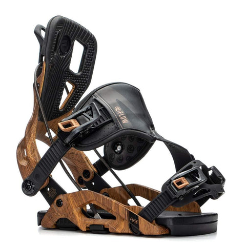 Flow Fuse Hybrid Snowboard Bindings (Brown, L) - Men's