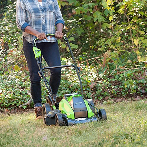 Greenworks 19-Inch 40V Cordless Lawn Mower with Extra Blade, Battery & Charger Not Included 2501302