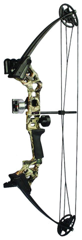 SA Sports Vulcan DX Youth Compound Bow, Adjustable Draw Weight and Length, Camo
