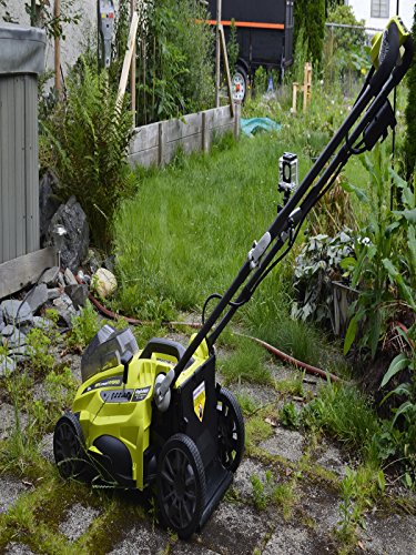 Ryobi 16 in ONE 18 Volt Lithium ion Hybrid Cordless or Corded Lawn Mower