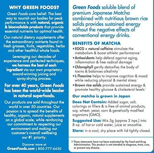 Green Foods Organic Matcha, 11oz