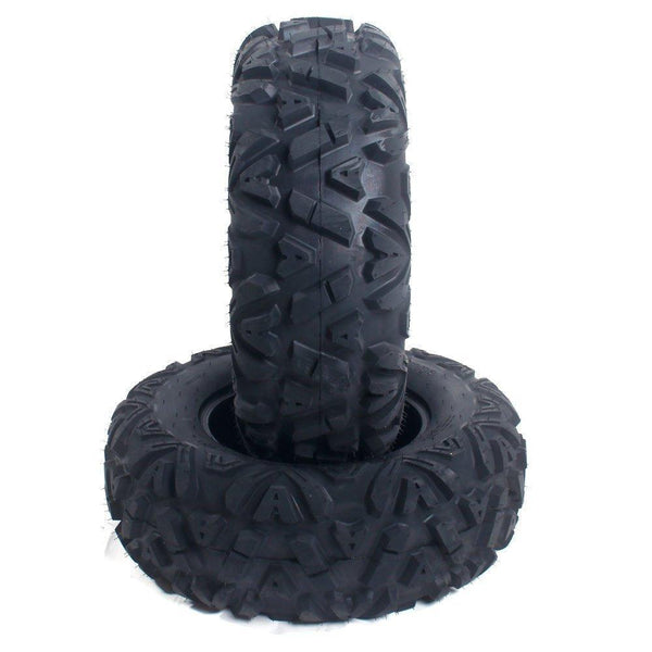 Complete Set of 4 All Terrain ATV/UTV Tires 25" 25x8-12 Front & 25x10-12 Rear 6PR