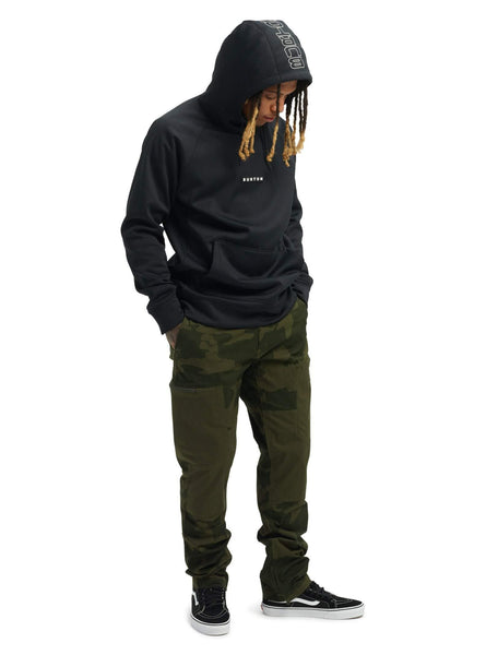 Burton Men's Crown Bonded Pullover Hoodie, True Black W20, Medium