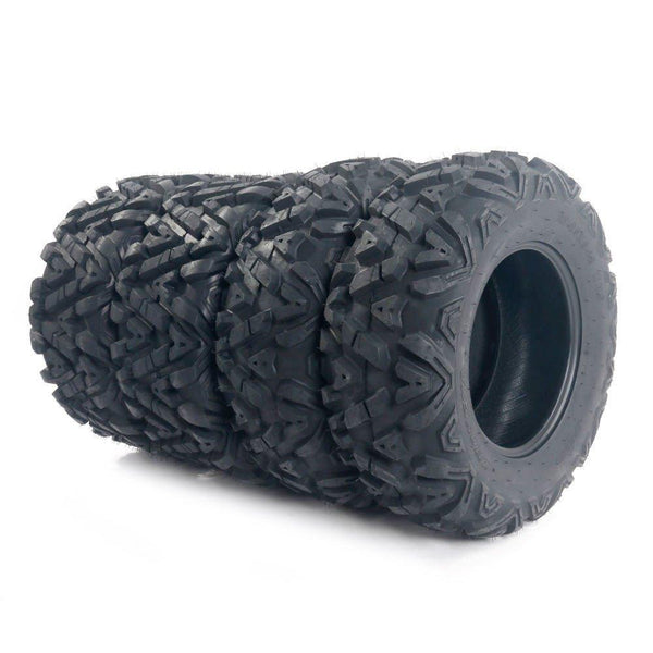 MOTORHOT ATV/UTV Tires 25x8-12 Front & 25x10-12 Rear 6 Ply Complete Set of 4