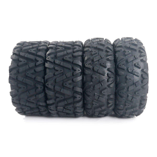 Set of 4 All Terrain Tubeless ATV UTV Tires 25x8-12 Front & 25x10-12 Rear 6PR, Deep Mud, Powerful, Durable, of Performance