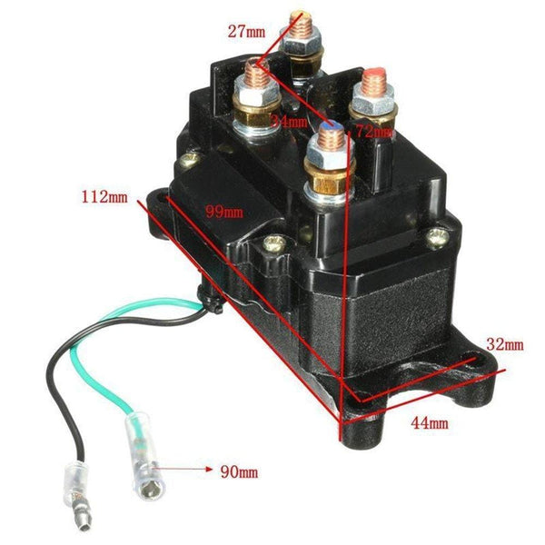 12V 250A Winch Solenoid Relay Contactor Thumb Truck for ATV UTV 4x4 vehicles