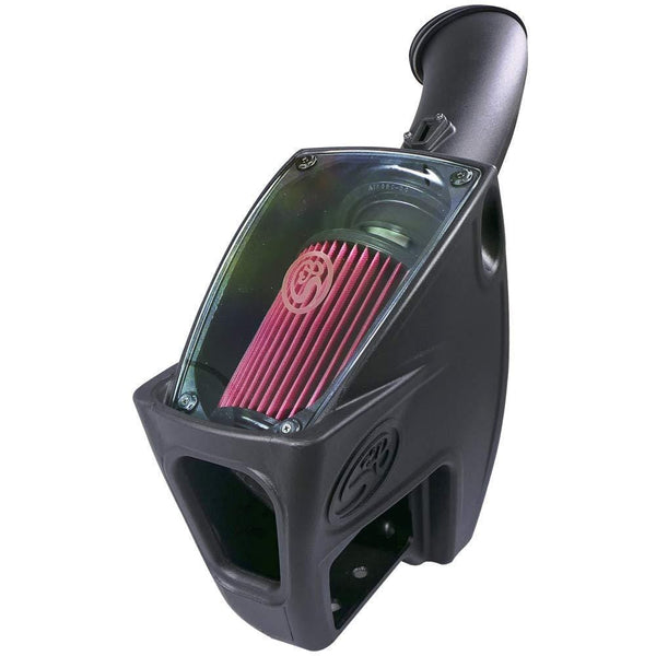 S&B Filters 75-5104 Cold Air Intake For 2011-2016 Ford Powerstroke 6.7L (Oiled Cleanable, 8-ply Cotton Filter)