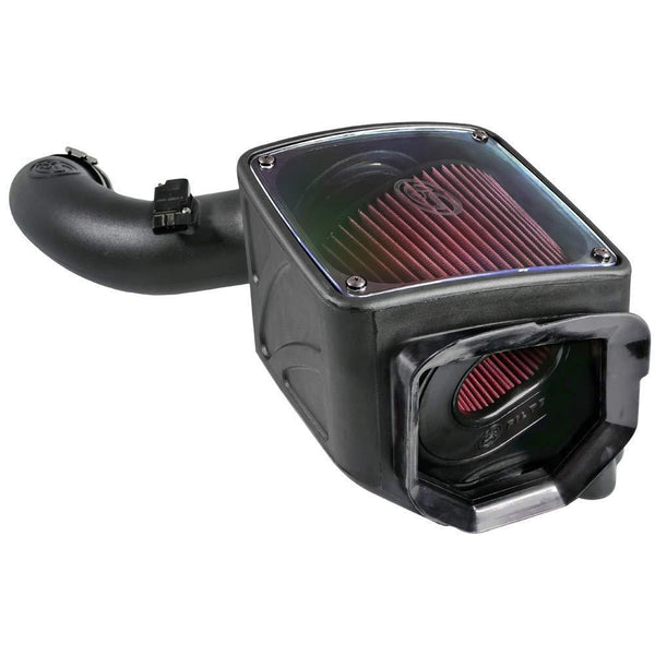S&B Filters 75-5102 Cold Air Intake For 2004-2005 Chevy/GMC Duramax LLY 6.6L (Oiled Cleanable, 8-ply Cotton Filter)