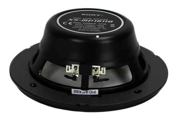 Sony 4 XS-MP1611b 6.5" 280 Watt Dual Cone Marine Speakers Stereo Black XSMP1611 (Black)