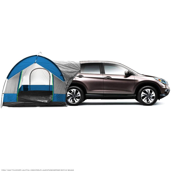 North East Harbor Universal SUV Camping Tent - Up to 8-Person Sleeping Capacity, Includes Rainfly and Storage Bag - 8' W x 8' L x 7.2' H - Gray and Blue