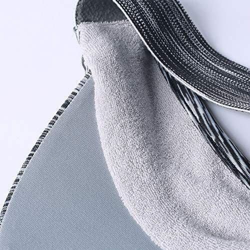 TEFITI Sports Fitness Sun Visor Moisture Wicking Headgear Cap Hats for Golf, Tennis, Cycling, Running (Gray)