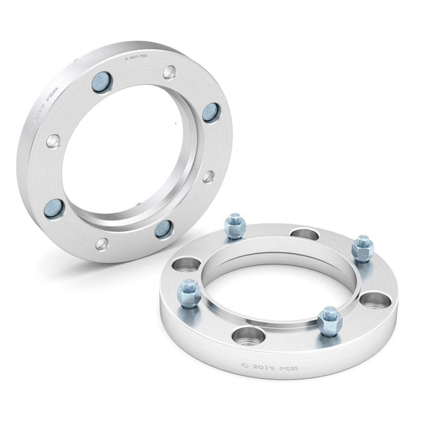 RockTrix - 1 inch ATV Wheel Spacers (4x156, 3/8x24 Studs, Cone Seat Nuts) Compatible with Various Polaris and Kawasaki (Read Listing for Year Model Info) UTV Silver V3 25mm 2pcs