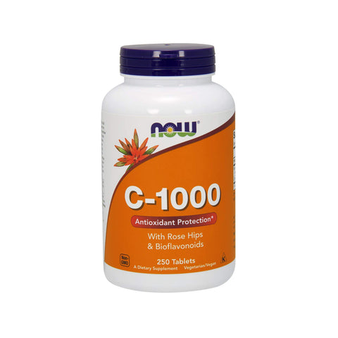Now Supplements, Vitamin C-1,000 with Rose Hips & Bioflavonoids, Antioxidant Protection*, 250 Tablets