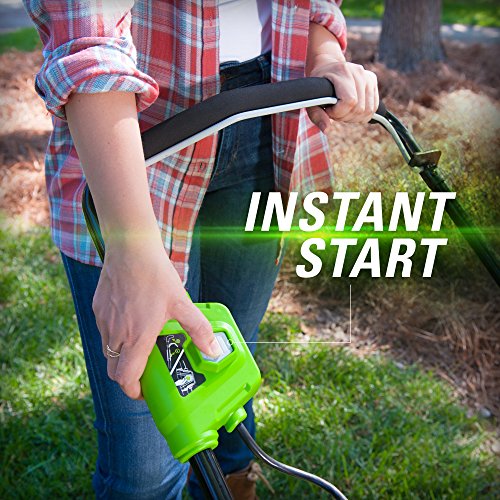 GreenWorks MO40L410 G-MAX 40V 20-Inch Cordless 3-in-1 Lawn Mower with Smart Cut Technology, (1) 4Ah Battery and Charger included