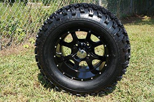 Club Car Precedent Golf Cart 6" Spindle Lift Kit + 12" Steeleng KRAKEN Wheels and 23" All Terrain Tires (GOLF CART NOT INCLUDED) [product _type] Golf Cart Tire Supply - Ultra Pickleball - The Pickleball Paddle MegaStore