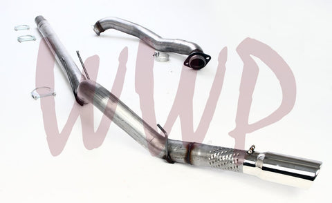 Performance 4" DPF Filter Back Exhaust System With 5" Polished Tip For 08-10 Ford F250/F350 6.4L Powerstroke Turbo Diesel Pickup Truck - Ultra Pickleball