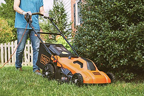 BLACK+DECKER Lawn Mower, Corded, 13 Amp, 20-Inch (BEMW213),Orange