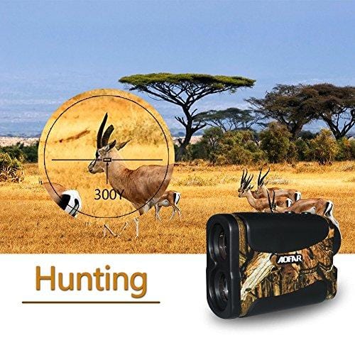 AOFAR Hunting Golf Range Finder-700 Yards 6X 25mm Waterproof Laser Rangefinder for Archery and Bow Hunting with Range Scan Fog and Speed Mode, Free Battery, Carrying Case