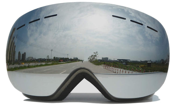 Scoteep Ski Goggles - OTG Snowboard Goggles - Snow Goggles with Anti-Fog UV Protection Double Lens for Men, Women & Youth