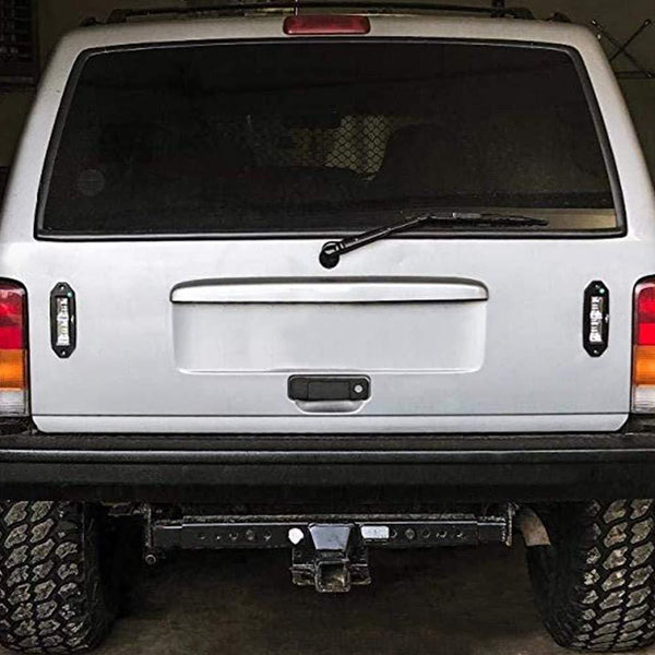 Flush Mount LED Pods, SS VISION 2Pcs 6.7 Inch 40W 3600LM Flood CREE LED Work Light Bar - Off Road Backup Reverse Lights for Jeep ATV UTV SUV Bumper Truck Boat