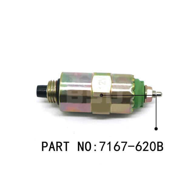 Diesel Stop Magnetic Valve Shutoff 7167-620B 83981012 Part No. RE22744 RE54064 E8NN9D278AA 2Pcs/set