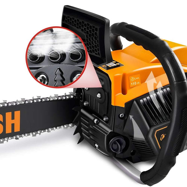 ORCISH 62cc 2-Cycle 20-Inch Gas Powered Carrying Case Chainsaw