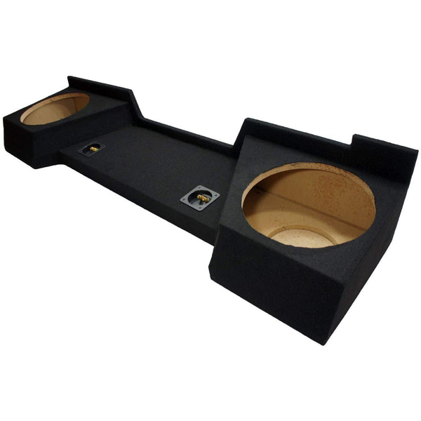 Compatible with Chevy Silverado or GMC Sierra Full Size Extended Cab Truck 2007-2013 Dual 12" Subwoofer Sub Box Speaker Enclosure