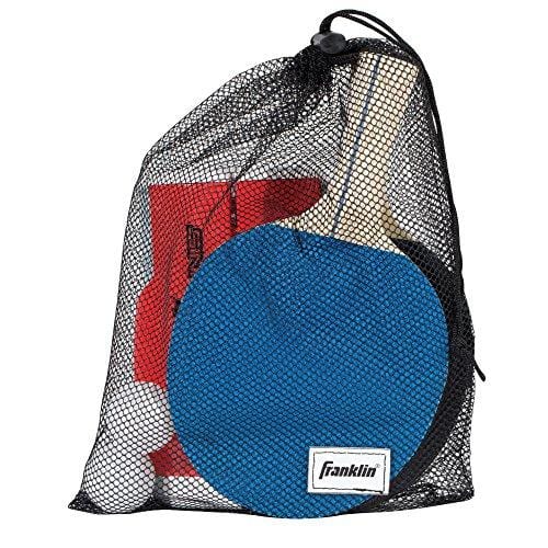 Franklin Sports Table Tennis To-Go – Complete Portable Ping-Pong Set – Includes Ping-Pong Paddles, Balls, and Net, Plus Easy-Carry Bag – Easy Set-Up – Expands to 6’ – Easily Attaches to Table Surfaces