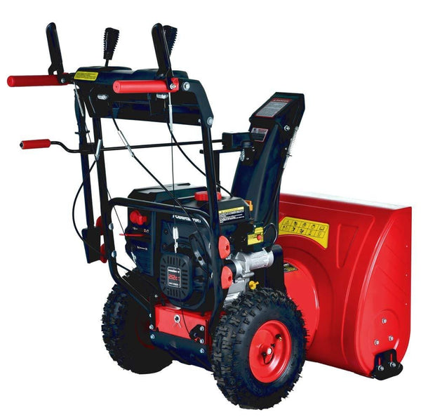 PowerSmart PSS2240C 24 in. 212cc 2-Stage Electric Start Gas Snow Blower (with Free Mug)