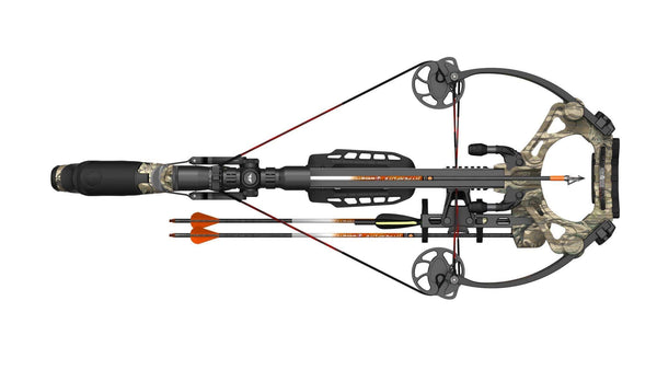 Barnett HyperGhost 425 Crossbow in Mossy Oak Treestand Camo, Shoots 425 Feet Per Second and Includes Premium Illuminated 1.5-5x32 Scope