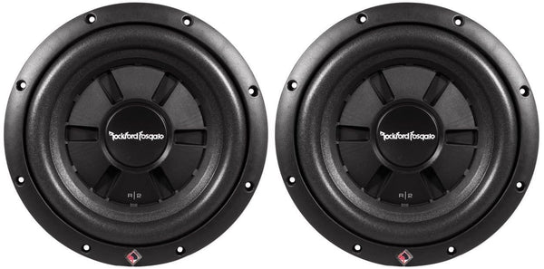(2) Rockford Fosgate R2SD4-10 10" 800 watt Prime R2 Dual 4 Ohm Voice Coil Shallow Subwoofers